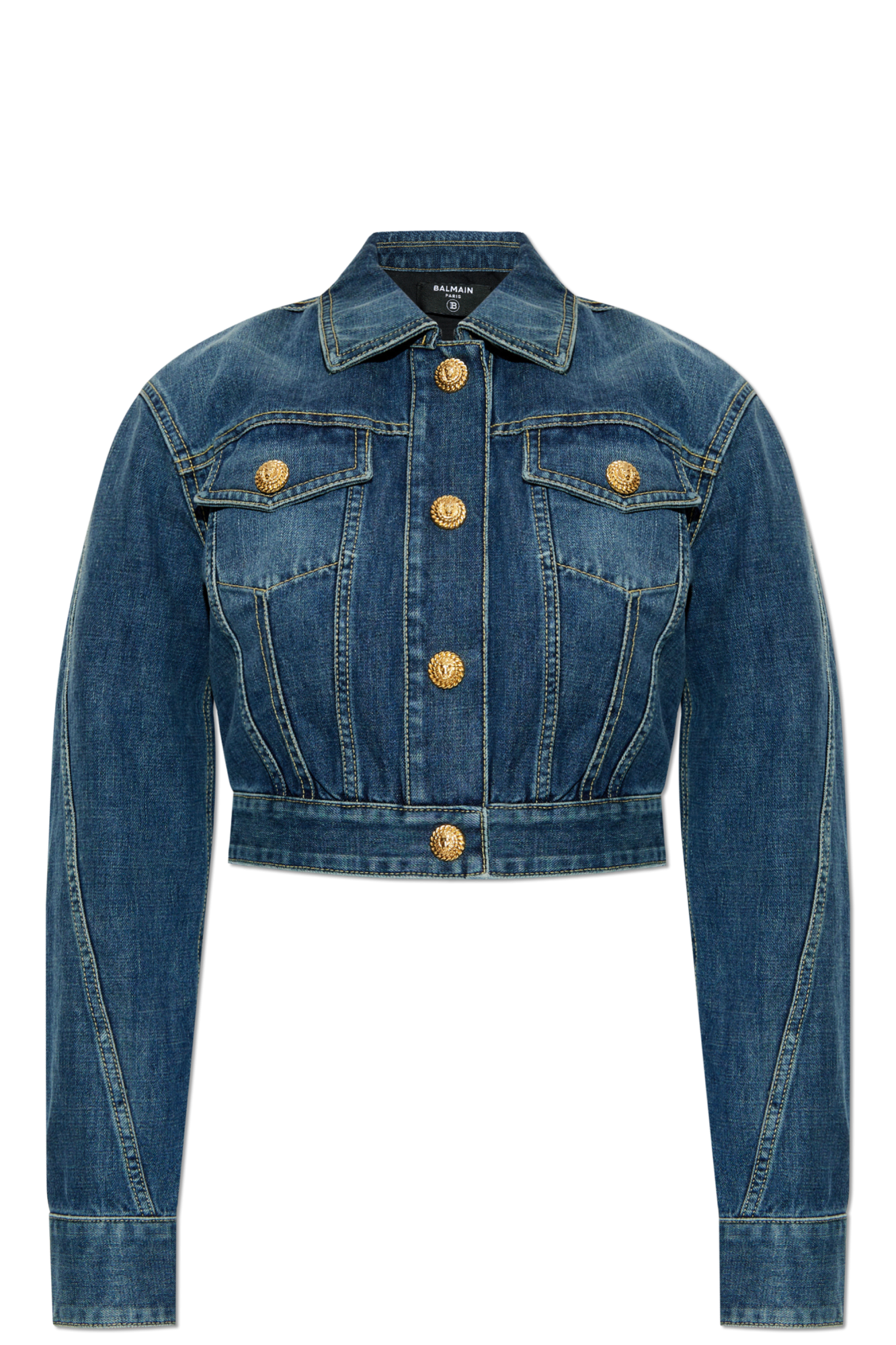 Y◆BALMAIN デニムジャケット ショート Balmain Short denim jacket | Women's | Vitkac
